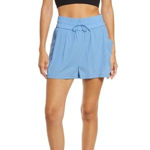 Sweaty Betty Size Large Circuit Workout Shorts Blue Lined 2" Inseam NWT $68